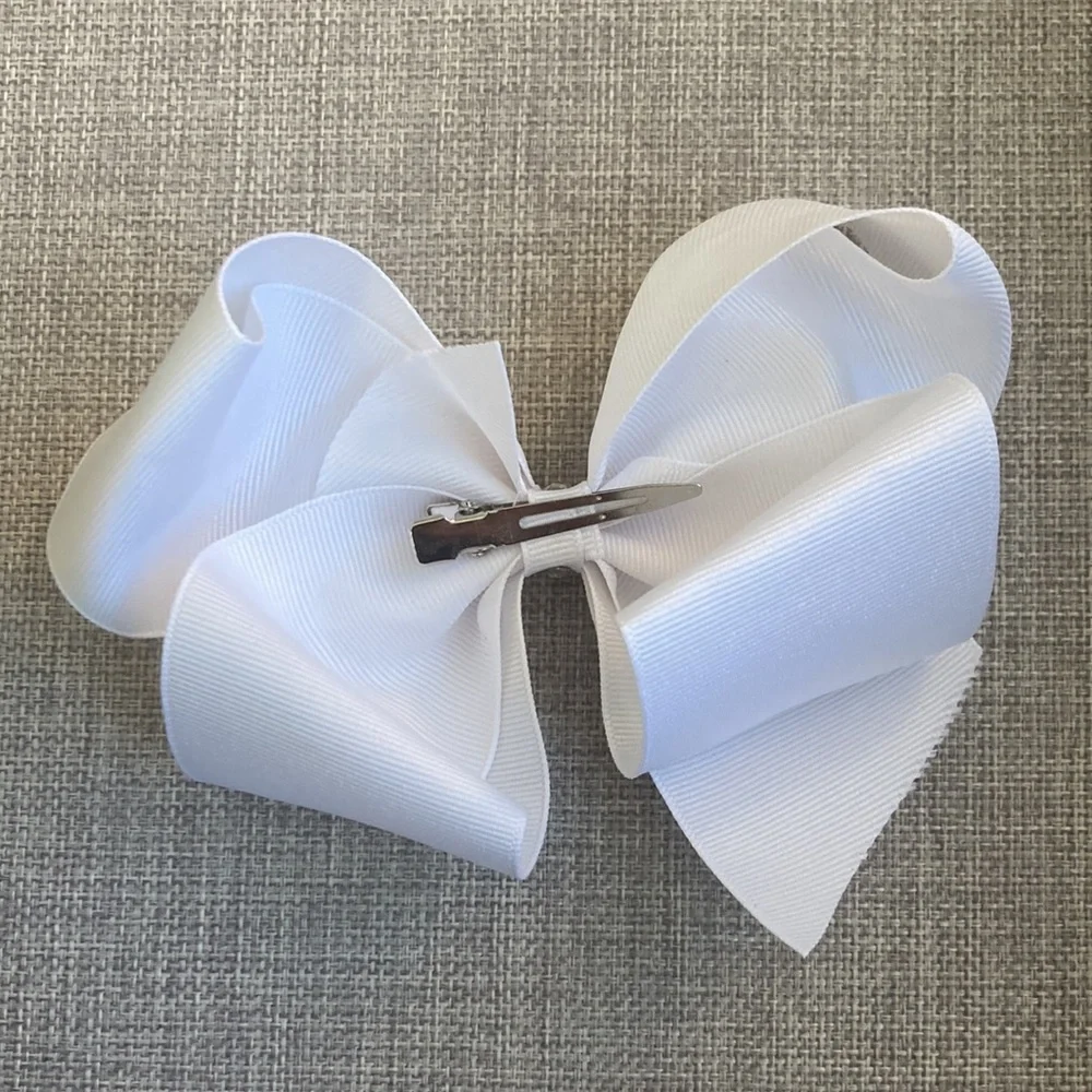 5.5” Grosgrain Bow Hair Clip, NEW